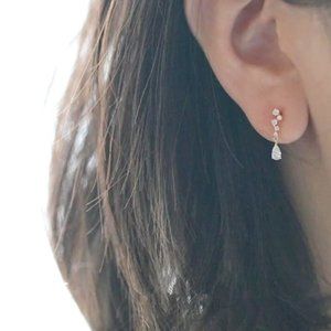 14K Gold Pendant Earrings